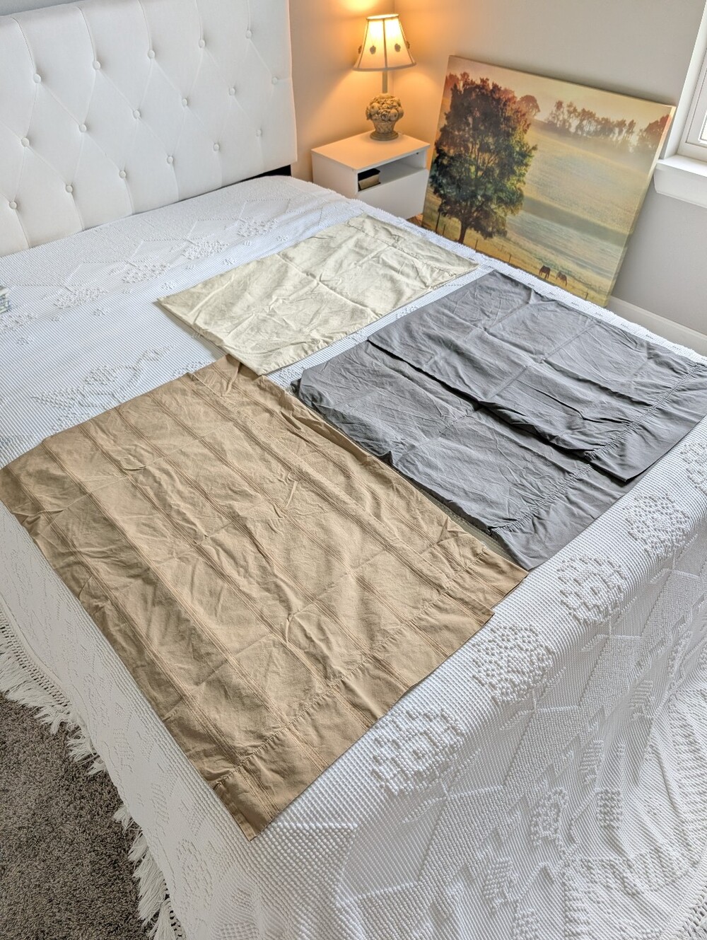 Pillow Cases Lot From Eddie Bauer, Calvin Klein, Chaps Cotton King, Standard